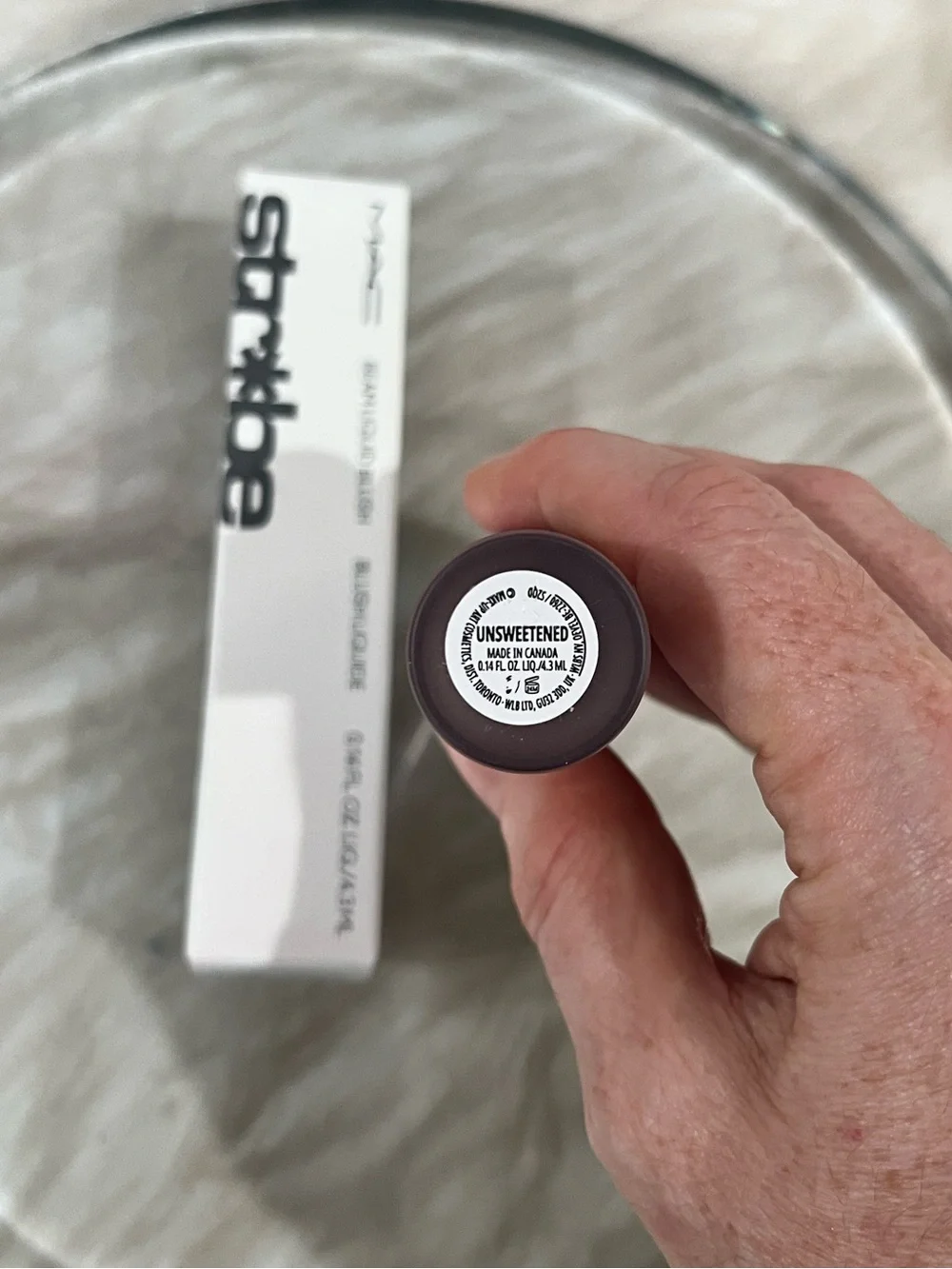 NEW MAC Cosmetics MAC Strobe Beam Liquid Blush Unsweetened